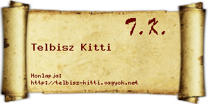 Telbisz Kitti névjegykártya